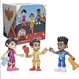 NEW Disney Junior Firebuds‎ 3 Collectable Action Figures Gift Pack toy playset